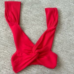 Crop Open Back Cap Sleeve